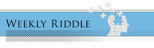 Weekly riddle graphic